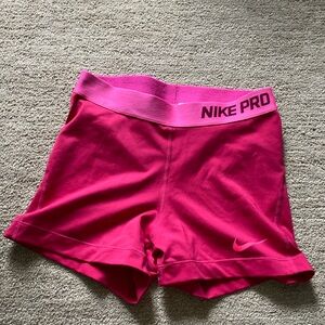 Nike pro spandex shorts